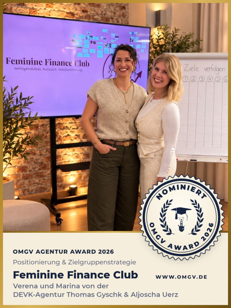 Nominierungssiegel DEVK Gyschk & Uerz (Feminine Finance Club)