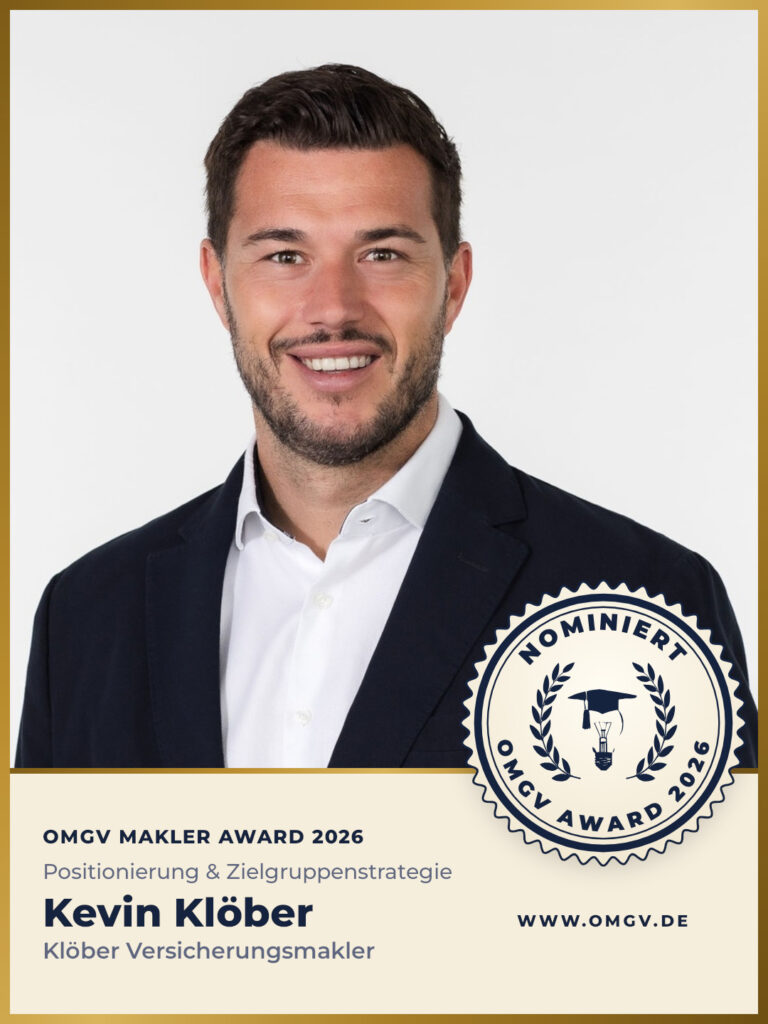 Nominierungssiegel Kevin Klöber (Klöber Versicherungsmakler)