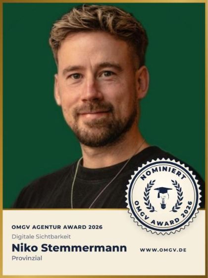 Nominierungssiegel Niko Stemmermann